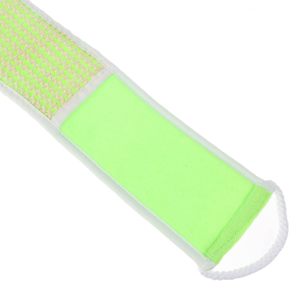 ЮL Мочалка лента банная с ручками с эффектом пилинга, сизаль, полиэстер, поролон, 68х10см, 3 цв. - #21