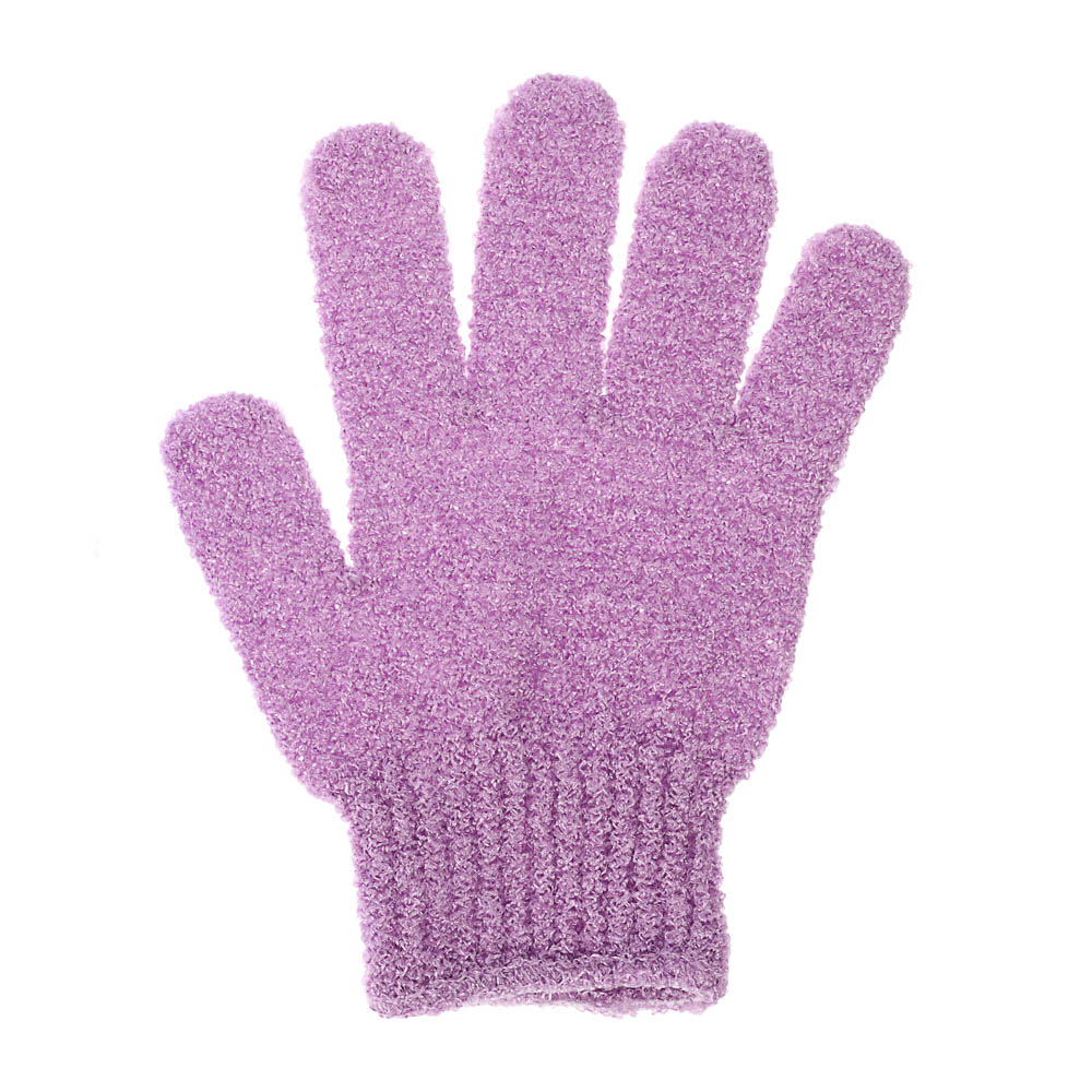 Мочалка перчатка тм ЮL с отшелушивающим эффектом, полиэстер, 18см, 5 цветов, МС24-06 - #7