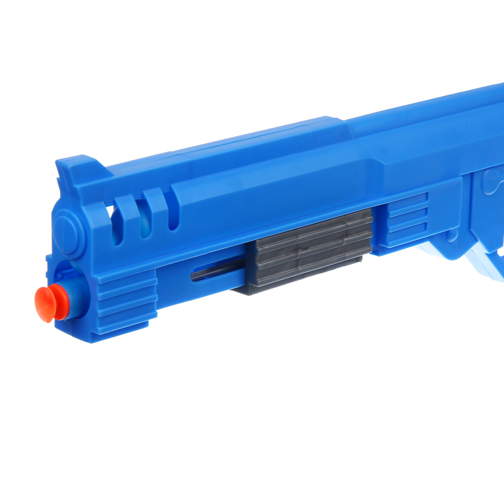 ИГРОЛЕНД Пистолет с шариками и пулями, ABS, PP, EVA, 37х3,5х24 см, 2 диз - #7
