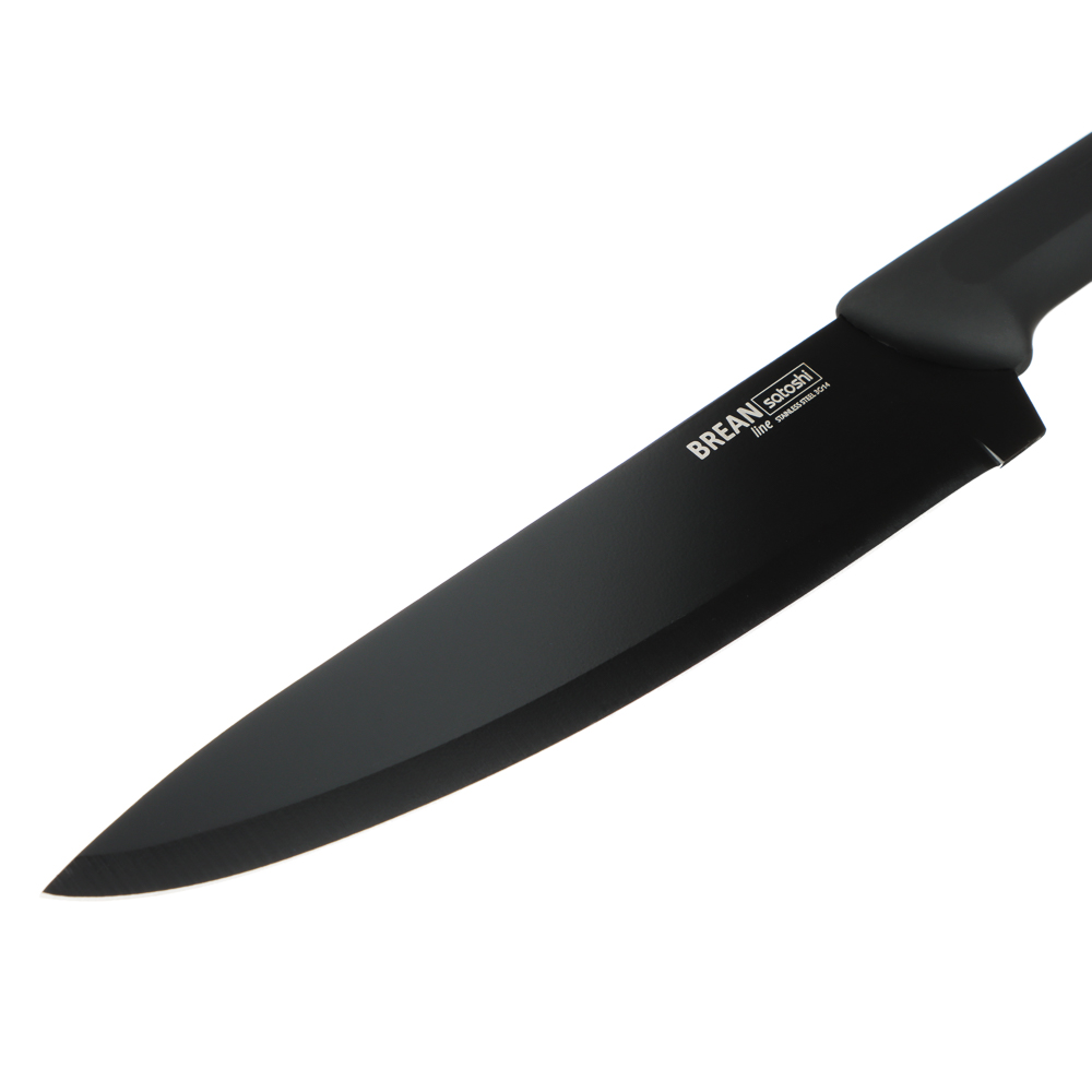 SATOSHI Бреан Набор ножей кухонных 6пр, подставка с полипропиленовыми разделителями - #7