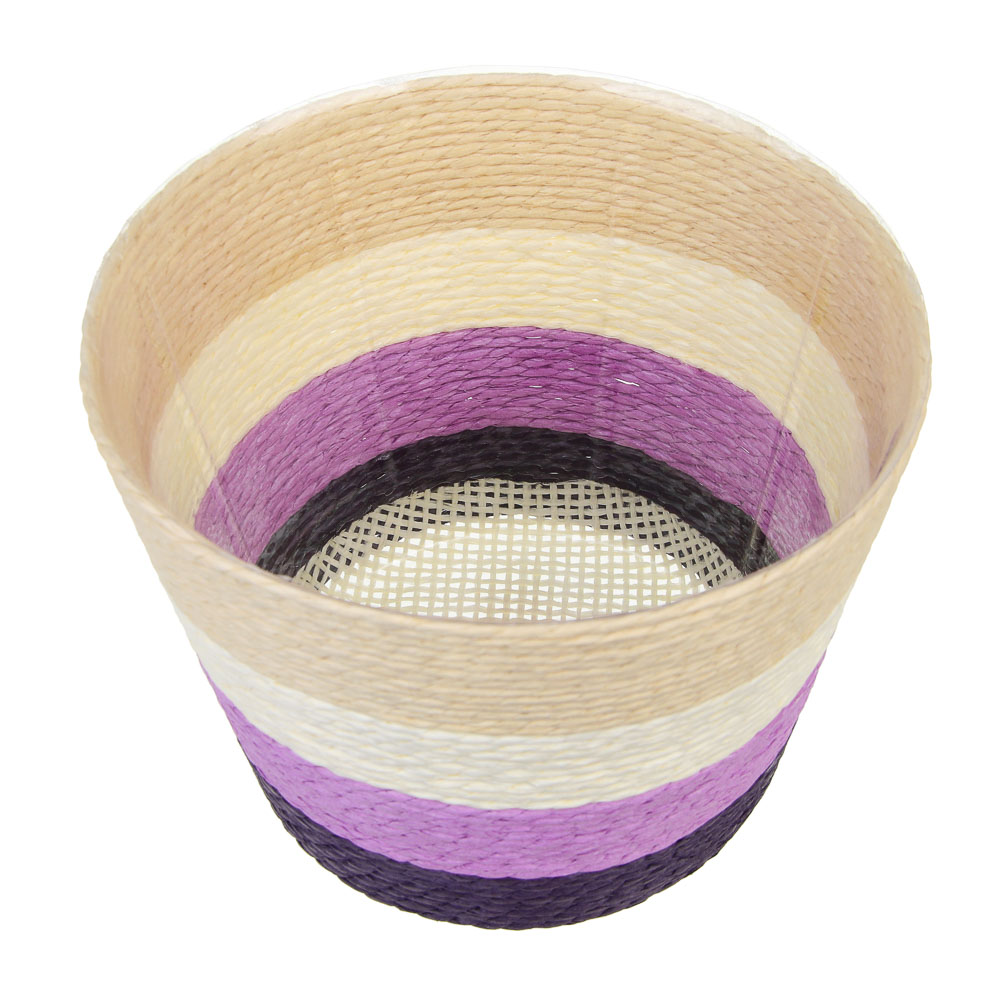 INBLOOM Кашпо плетеное 13х10.5х9см, бумажная лоза, ПП - #3