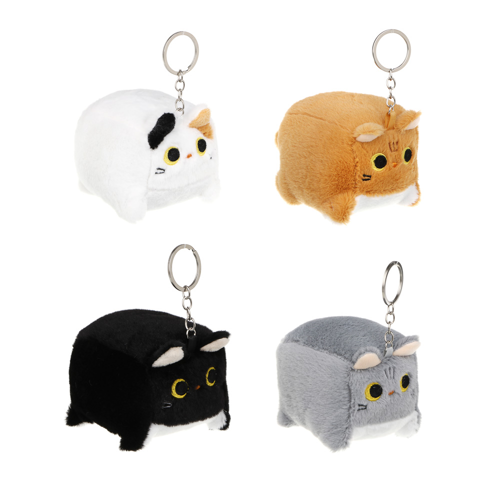 Брелок-подвес мягкий "Котокуб", полиэстер, металл, ИГРОЛЕНД, 1811-38 - #1