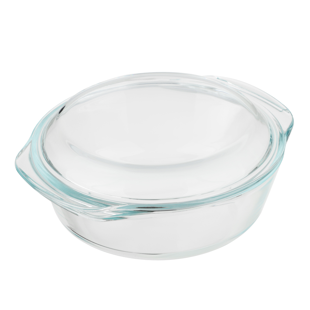 SATOSHI Кастрюля жаропрочная с крышкой, стекло, 23,5х20,6х9,6см, 1,5л - #2