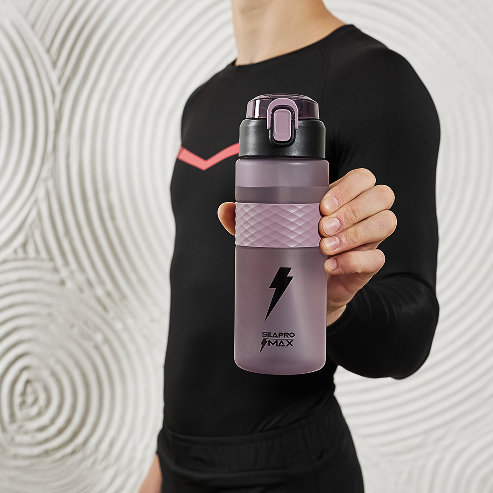 SILAPRO MAX Бутылка спортивная с замком, ELDERBERRY, 700мл, PC - #7