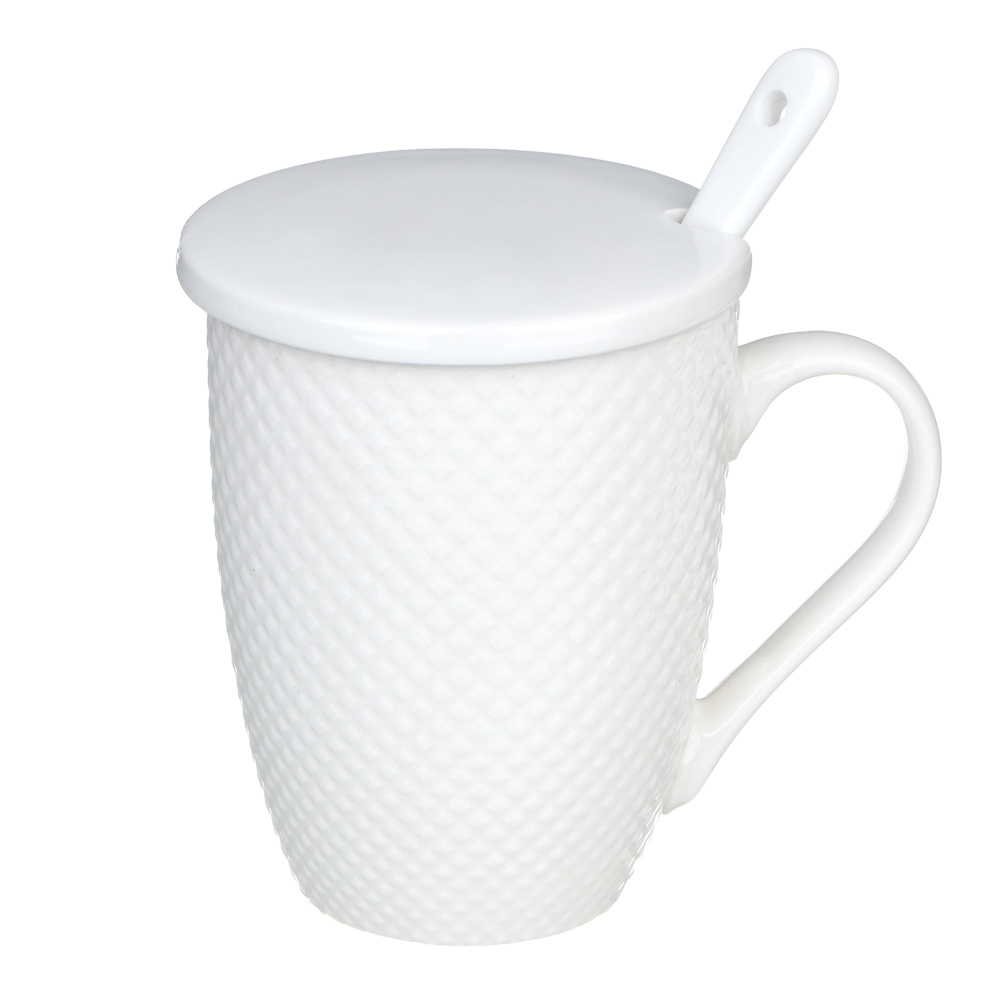 MILLIMI Кружка заварочная с крышкой, 400мл, фарфор - #1