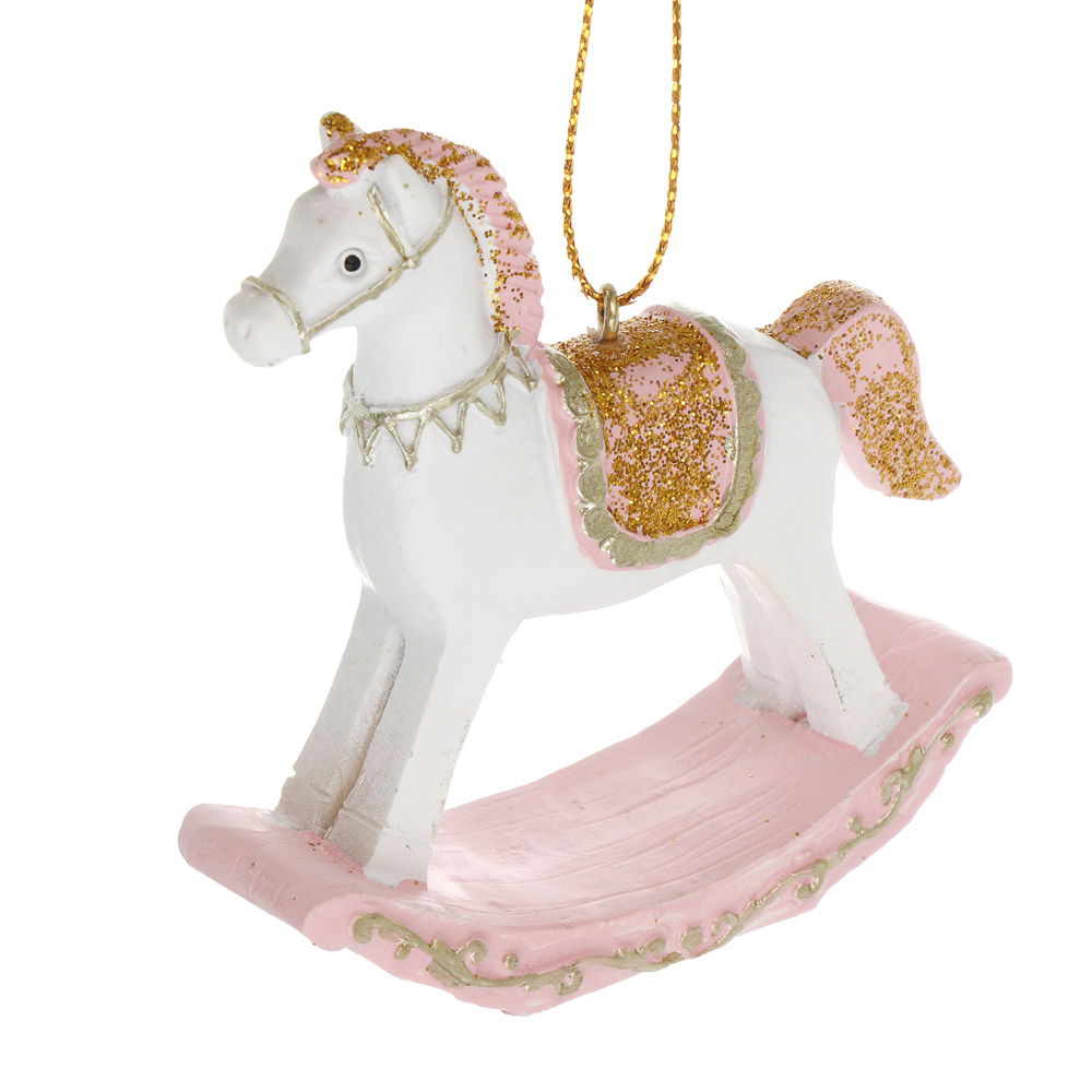 СНОУ БУМ Сувенир Лошадка качалка полистоун, 7,3x2,5x7,8 см, 2 вида - #3