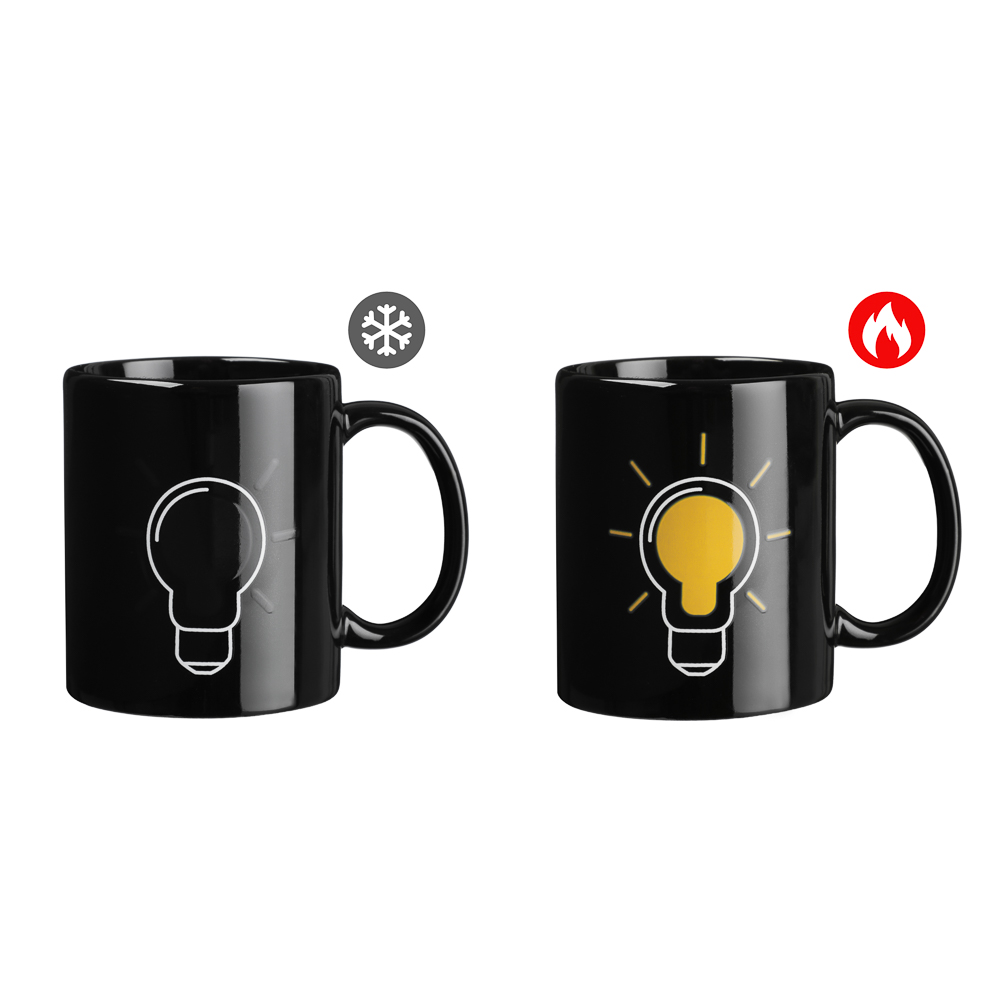 MILLIMI Лампочка Кружка 350мл с терморисунком, керамика - #2