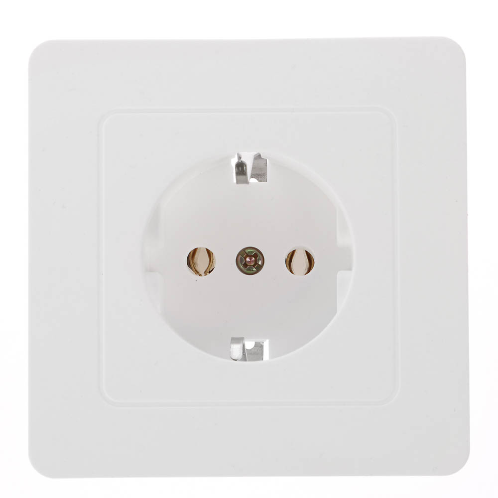 Розетка скрытой установки Intro Style с заз. 2P+E Schuko, 16А-250В, IP20, СУ, 7-202-01, белый - #1