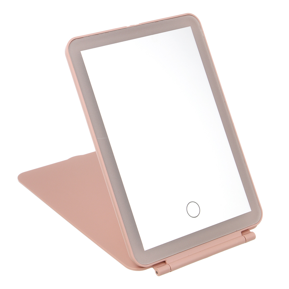 Зеркало с LED подсветкой настольное тм ЮНИLOOK Светозар, полипропилен, стекло, 19,8х13,5см, 2 цвета - #2