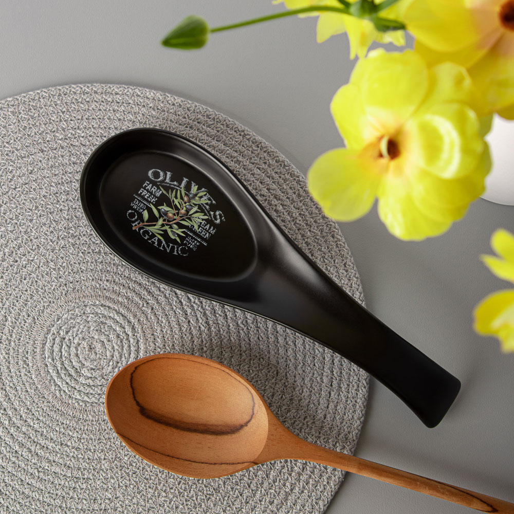 MILLIMI Олива Подставка для ложки, 22х7х3,5см, керамика - #8