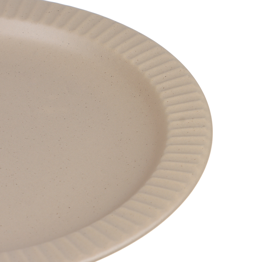 Тарелка закусочная Лусия тм MILLIMI, 21,3см, фарфор, кофейный - #3