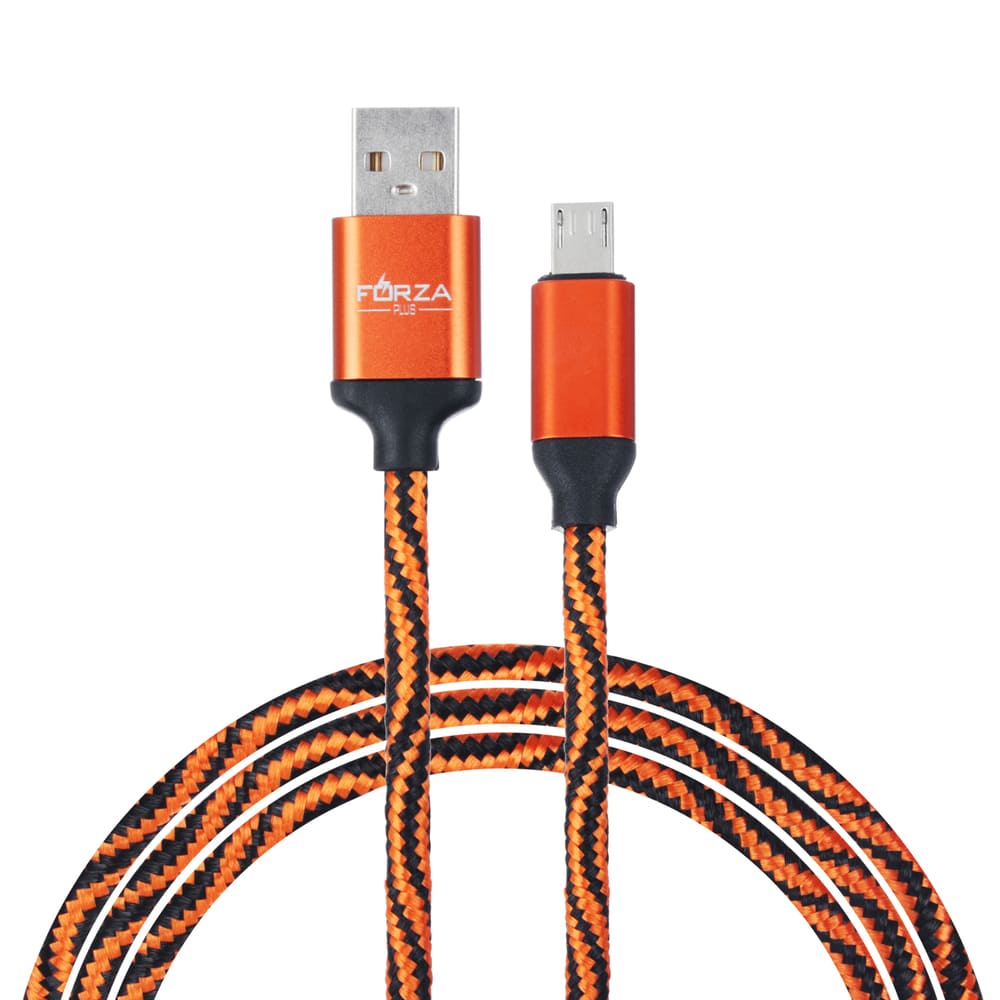 FORZA Кабель для зарядки iP/Micro USB/ Type-C, 100см, пакет, 8 цветов - #1