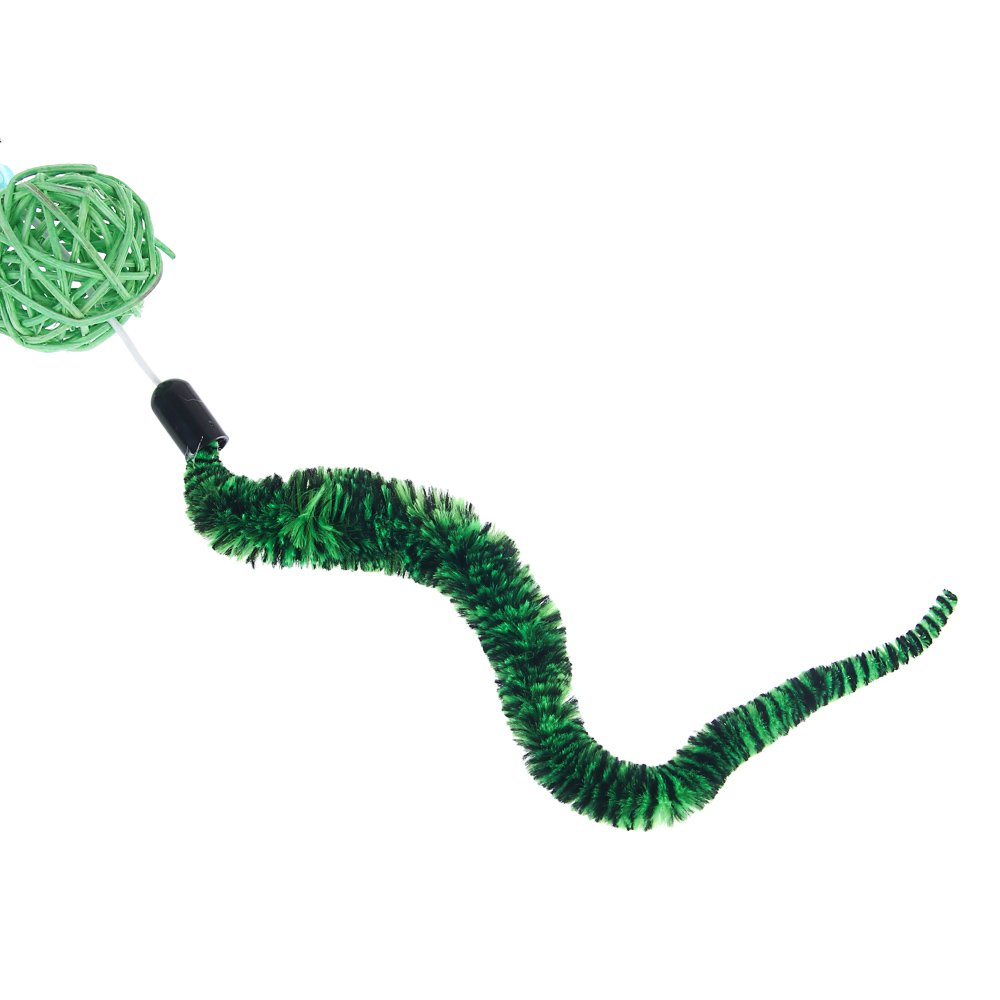 Игрушка-дразнилка для кошек тм VETTA, с плетеным шаром - #6