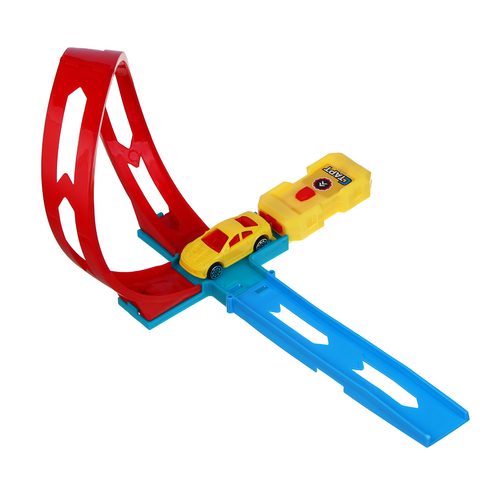 ИГРОЛЕНД Автотрек "Супергонки", машинка в наборе, PP, 22х4,5х17 см - #5