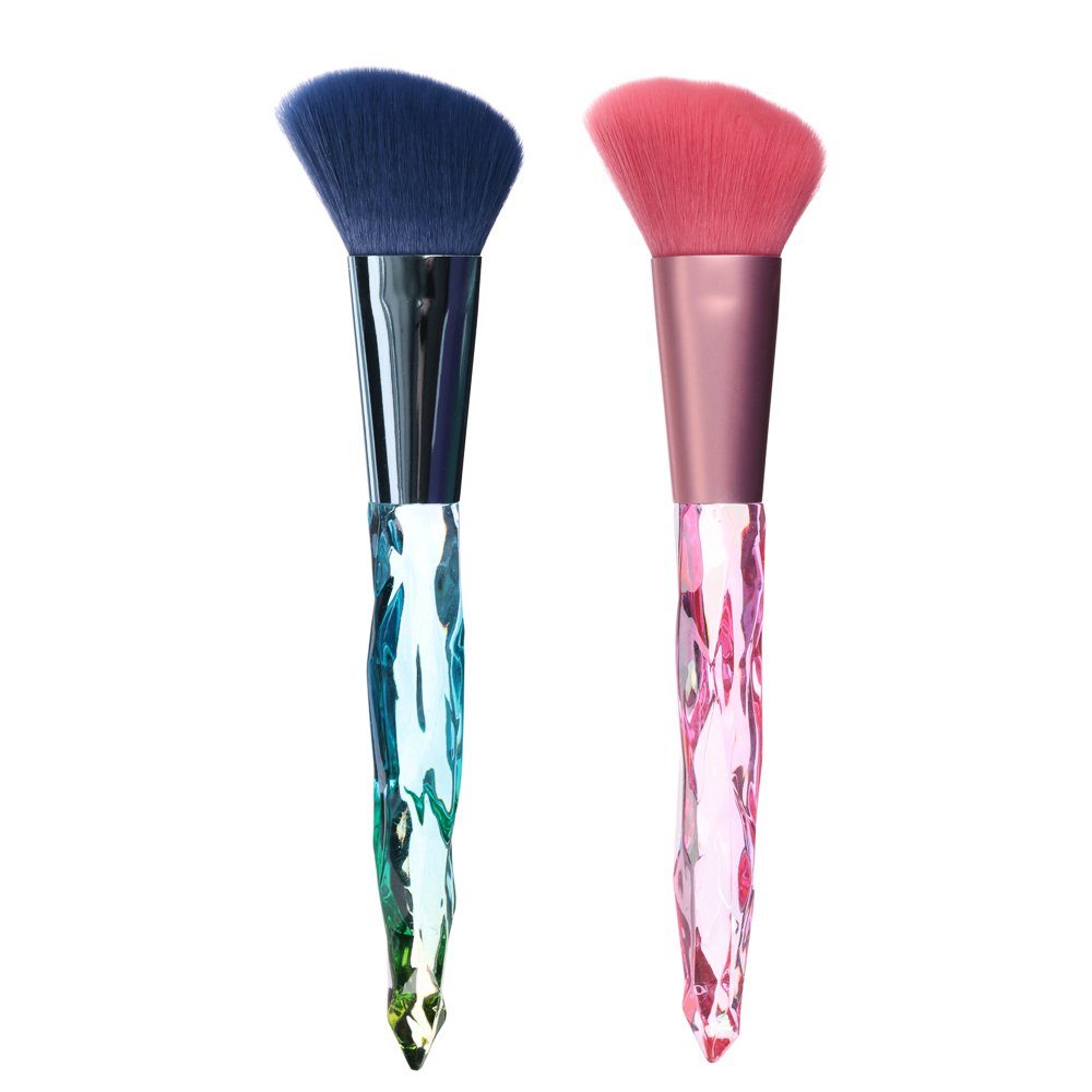 Кисть для румян или коррекции скул ЮниLook, ворс нейлон, 16,7 см, 1-2 дизайна - #1