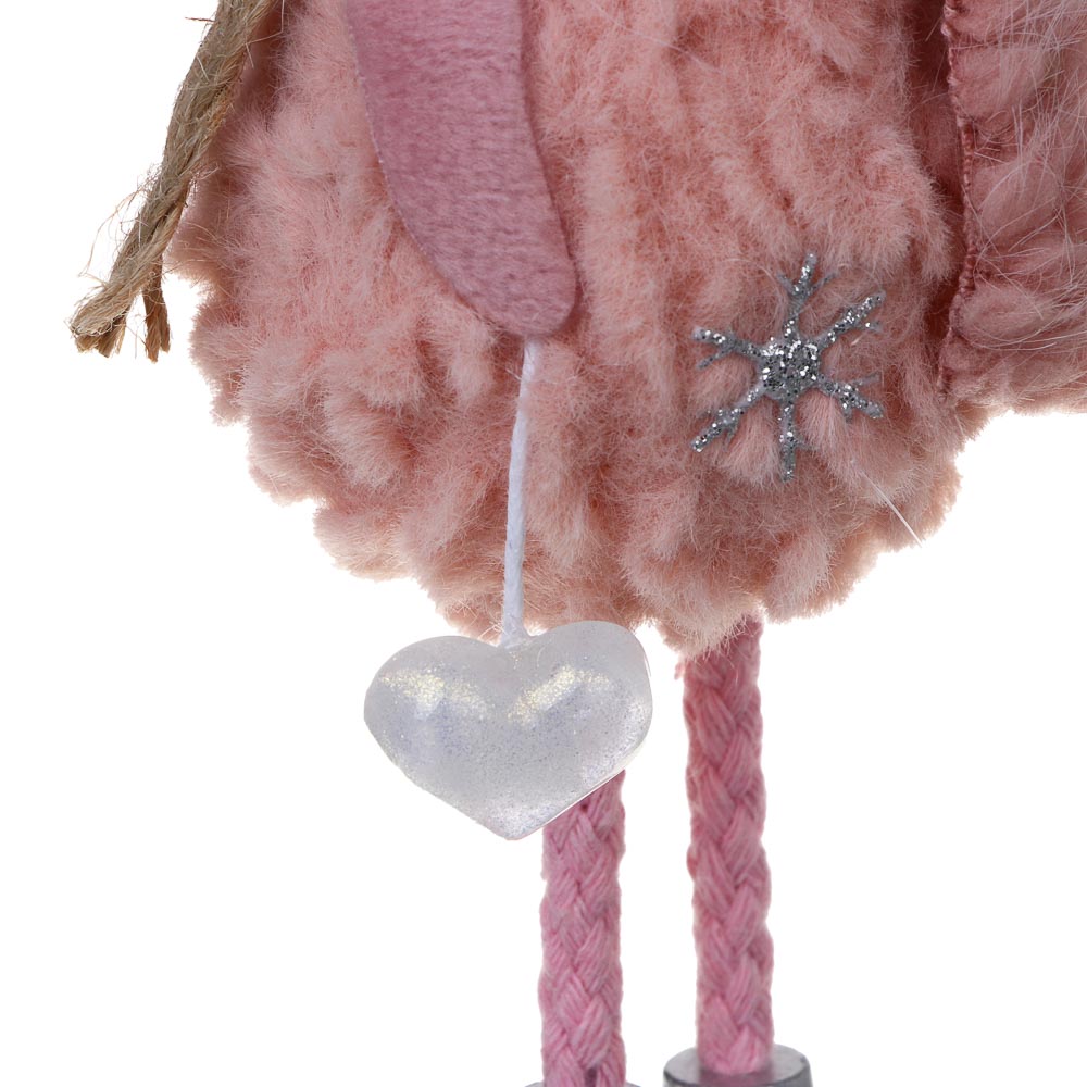 СНОУ БУМ Сувенир Девочка 5x5x15 см, полиэстер, коричневый, розовый, 2 вида - #4