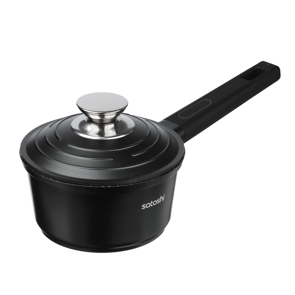 SATOSHI Артас Наб. пос. 8пр, сков. 24/28см;ковш+крыш 16см/1,4л, кастр+крыш 2л; 4л, а/п мрамор, инд - #8