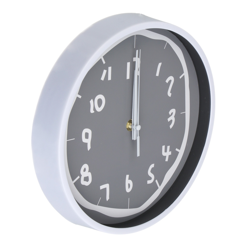 Часы настенные тм LADECOR CHRONO круглые, 24x24x4 см, пластик, стекло, 1хАА, арт.1 - #3