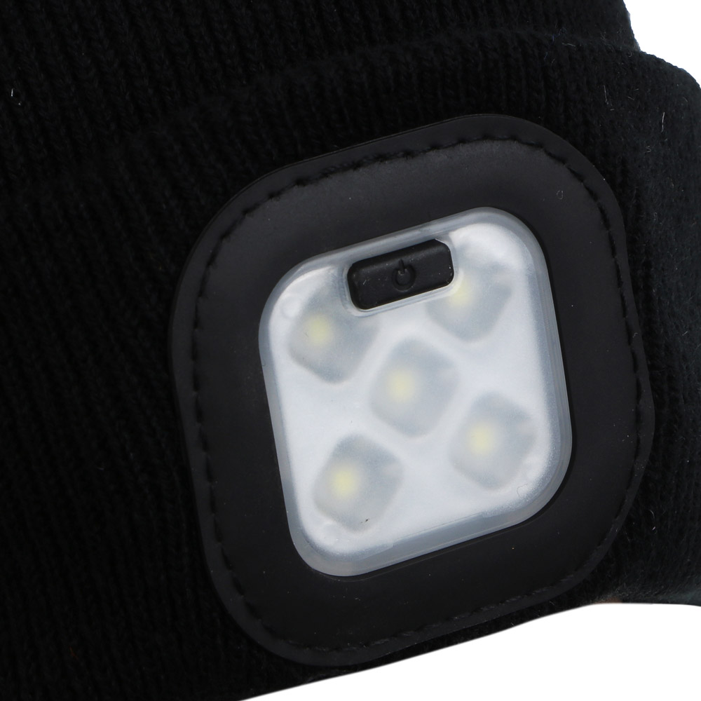 Шапка акрил с фонарем налобным тм AZOR FISHING, 22,5х19 см, LED, 3 режима, 400лм, 200 мАч, USB - #3