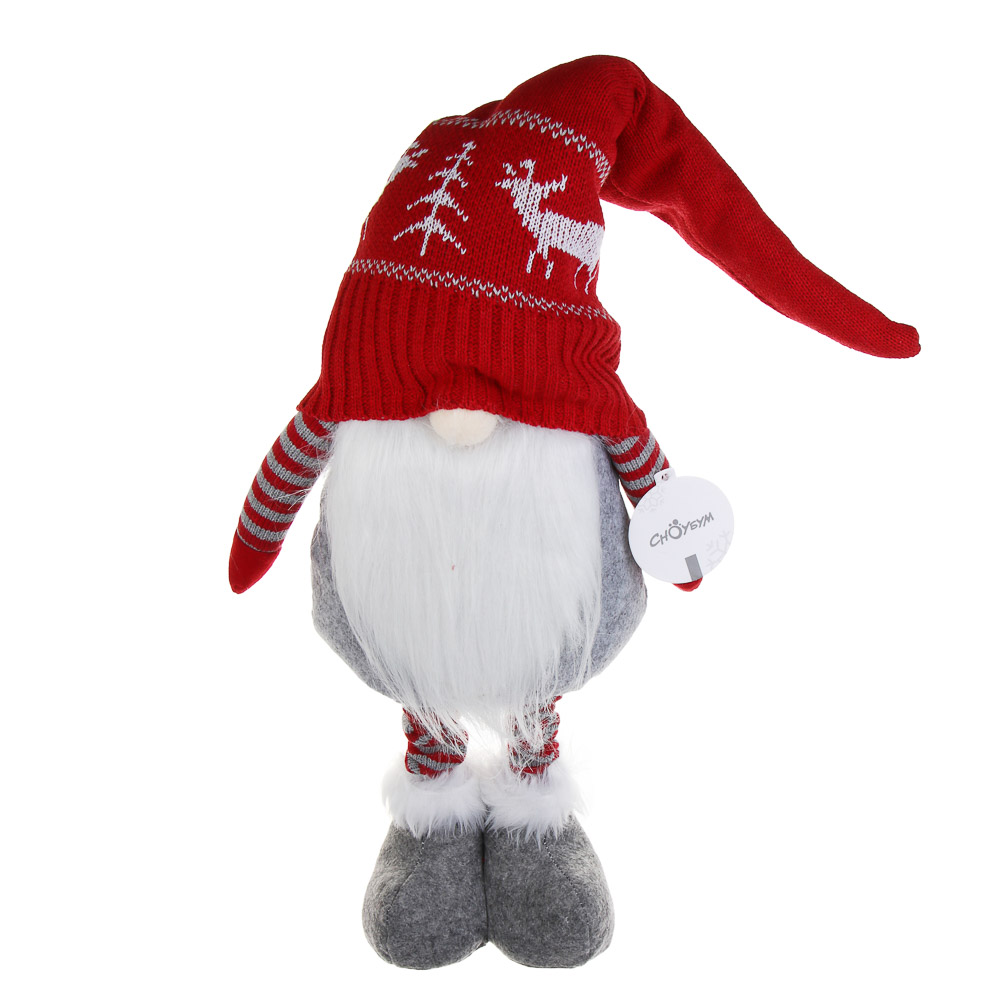 СНОУ БУМ Фигура декоративная "Гном" на выдвижных ножках 65-95 см, полиэстер - #7