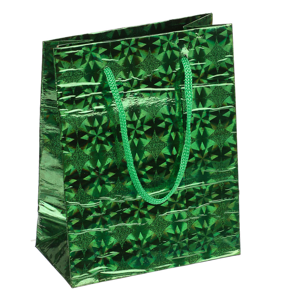 Пакет подарочный бумажный тм СНОУ БУМ 11,5x14,5x6,5 см, фольгированный, 6 цветов - #8