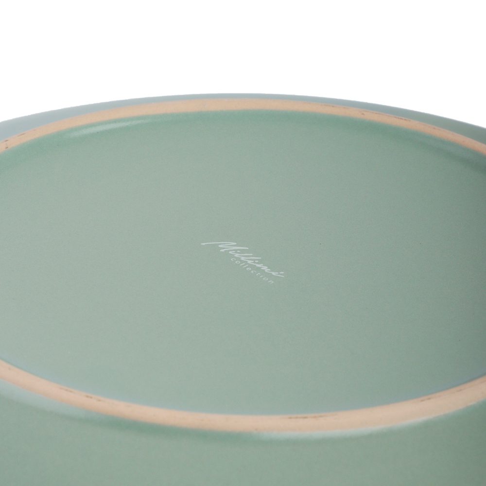 MILLIMI Тарелка подстановочная 27х3см, керамика, оливковый - #6