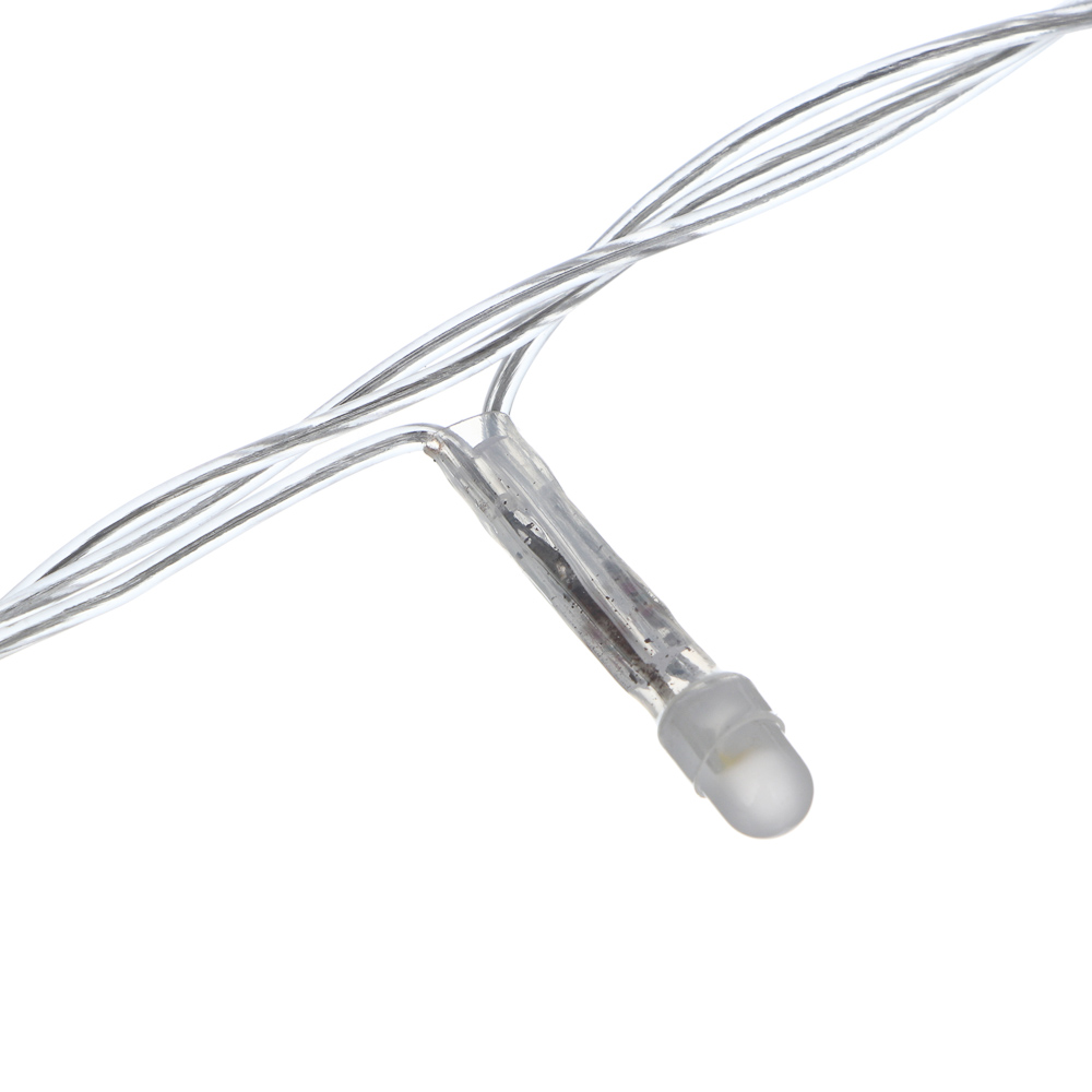 СНОУ БУМ Гирлянда эл. вьюн 10м, 100LED, шампань, 8 режимов, ПВХ прозрачный, 220В - #3