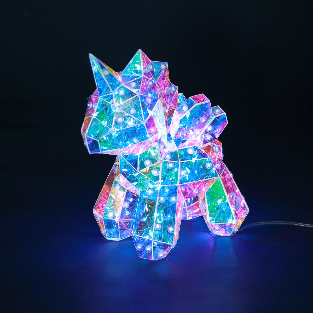 СНОУ БУМ Единорог, 13х20 см, 70 LED, постоянное свечение, USB - #1