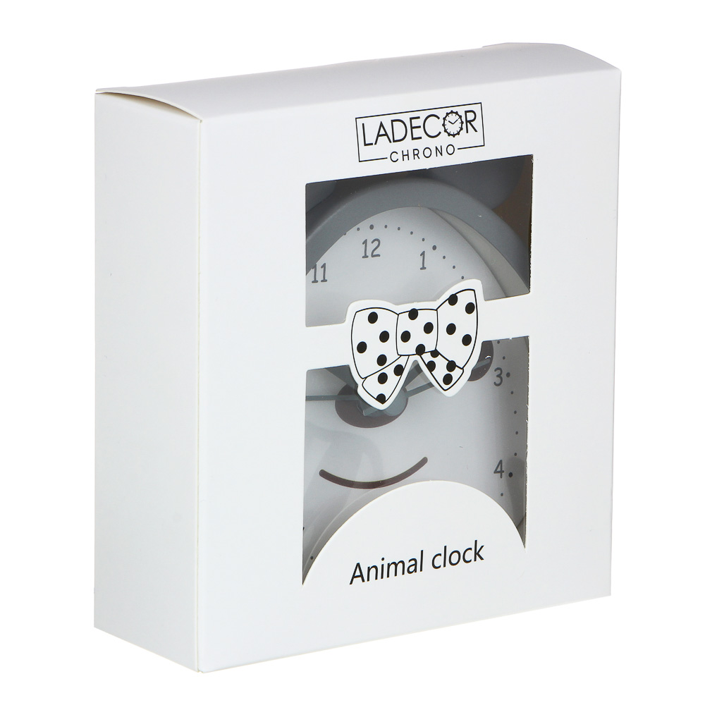 LADECOR Часы настольные, 10x3,8x12,5 см, цвет серый - #5