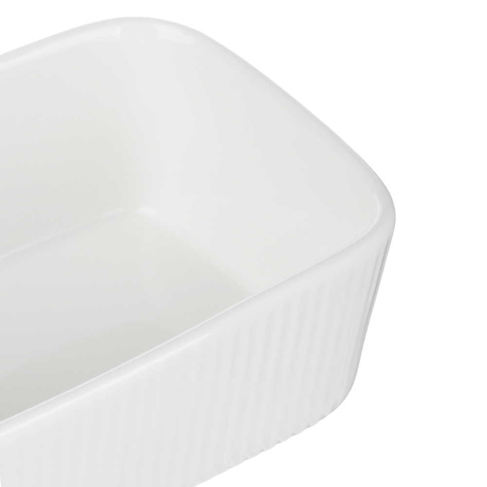 Масленка тм MILLIMI, 14х10х6,1см, фарфор, бамбук - #5