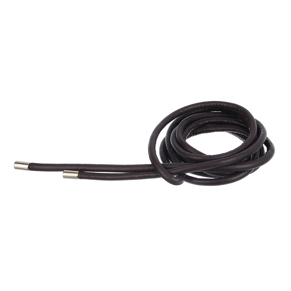 ЮL Ремень шнур, ПУ, металл, ширина 0,8см, длина 260см, 2 цвета, РЖ25-03 - #2