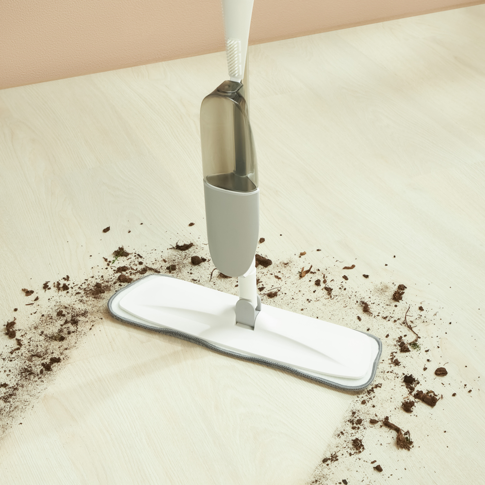 VETTA Швабра с распылителем и насадкой из микрофибры, ручка 118 см нерж. сталь 41x12см - #13