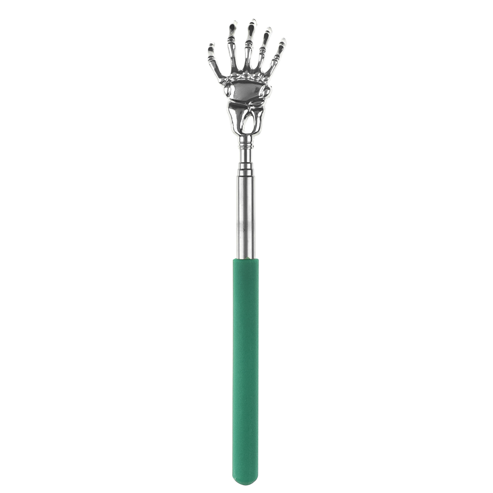 Чесалка для спины раздвижная металлическая 21-60см черная - #9