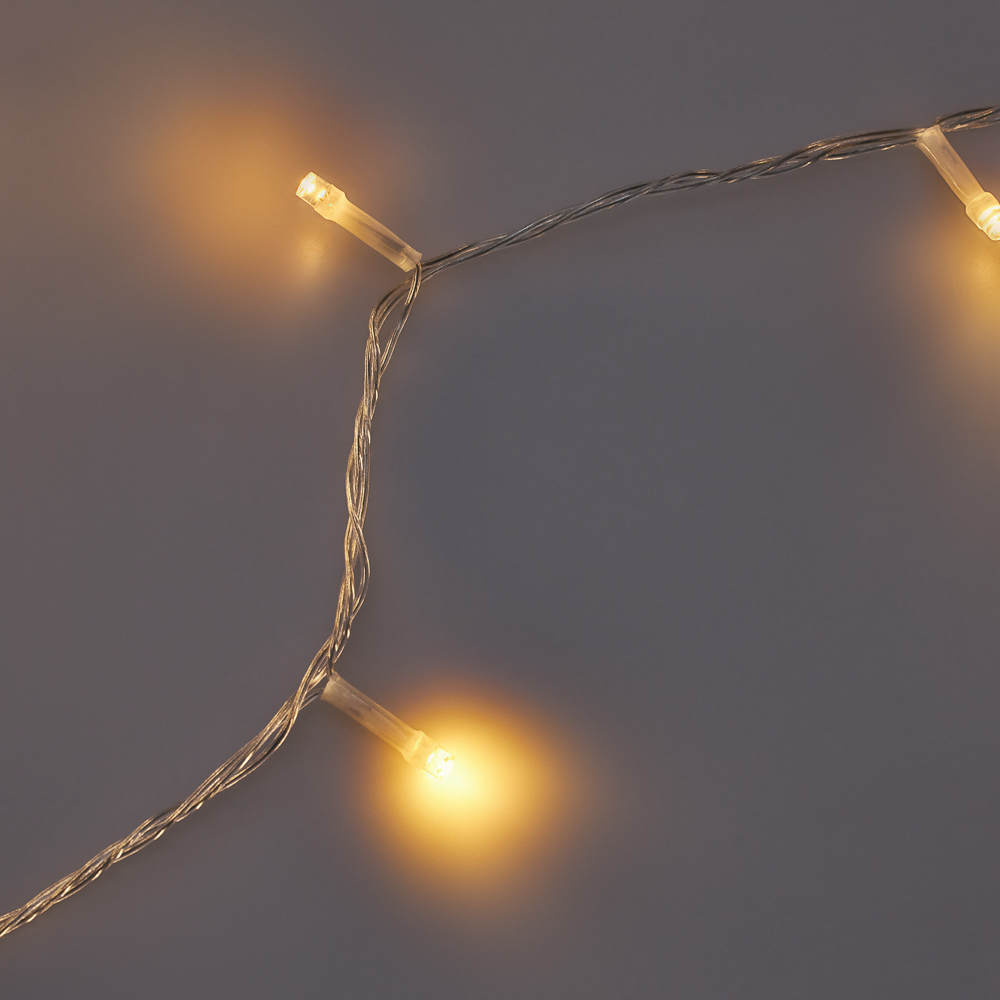 СНОУ БУМ Гирлянда эл. вьюн 14м, 180 LED, шампань, пост. свечение, ПВХ прозр., 220В, 50Гц - #6