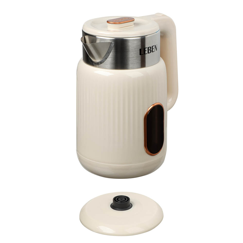 LEBEN Чайник электрический 2л, 1500Вт, пластик - #3