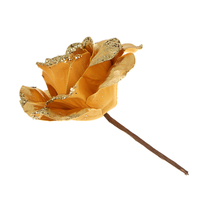 СНОУ БУМ Цветок декоративный в виде розы, полиэстер, 13x12 см, 3 цвета - #2