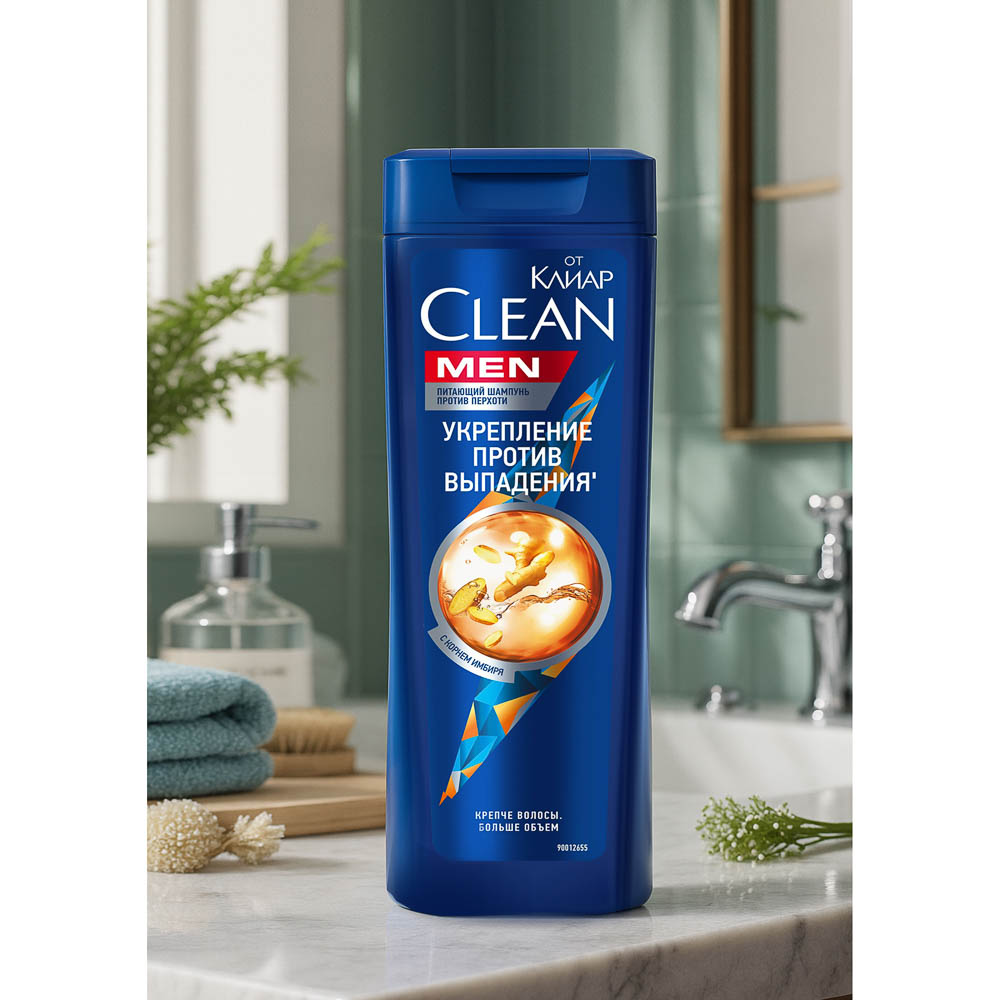 Шампунь мужской CLEAN от КЛИАР Питающий против перхоти, 365мл - #3