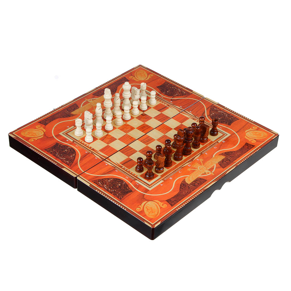 Набор игр LDGames 3 в 1 (шашки, шахматы, нарды) - #1