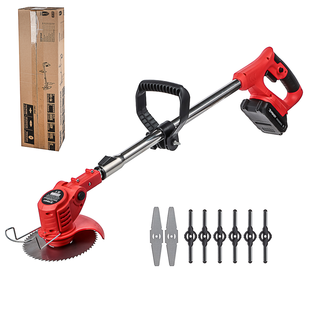 РОКОТ Триммер аккумуляторный, Акб 21В, 1500 mAh-2шт. - #2