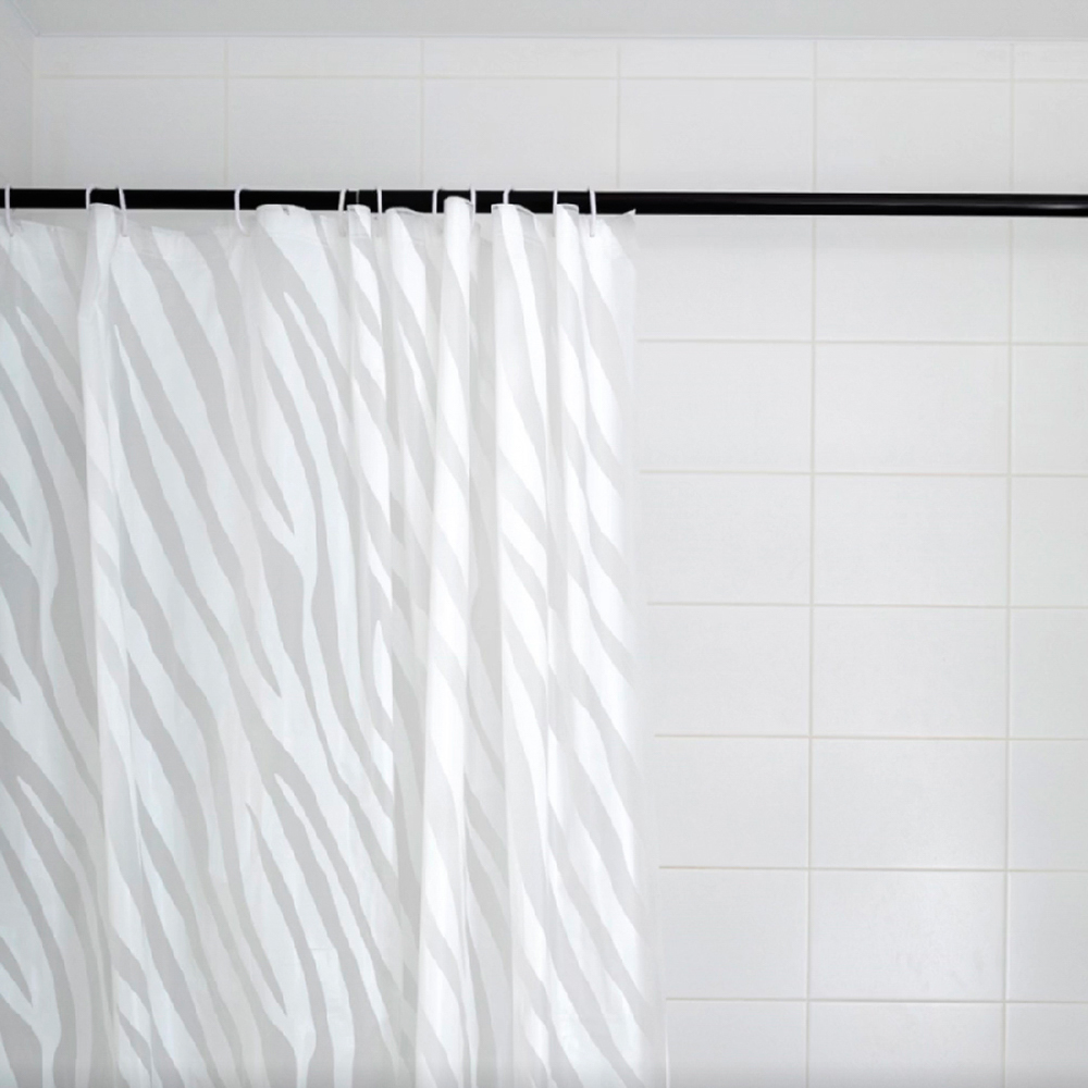 Штора для ванной 180x180см ZEBRA белый, ПЕВА, SWC-50-22 - #8
