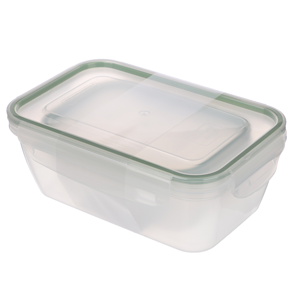 Набор контейнеров для продуктов герметичных с защелками 2шт (0,47л; 1л), пластик - #6