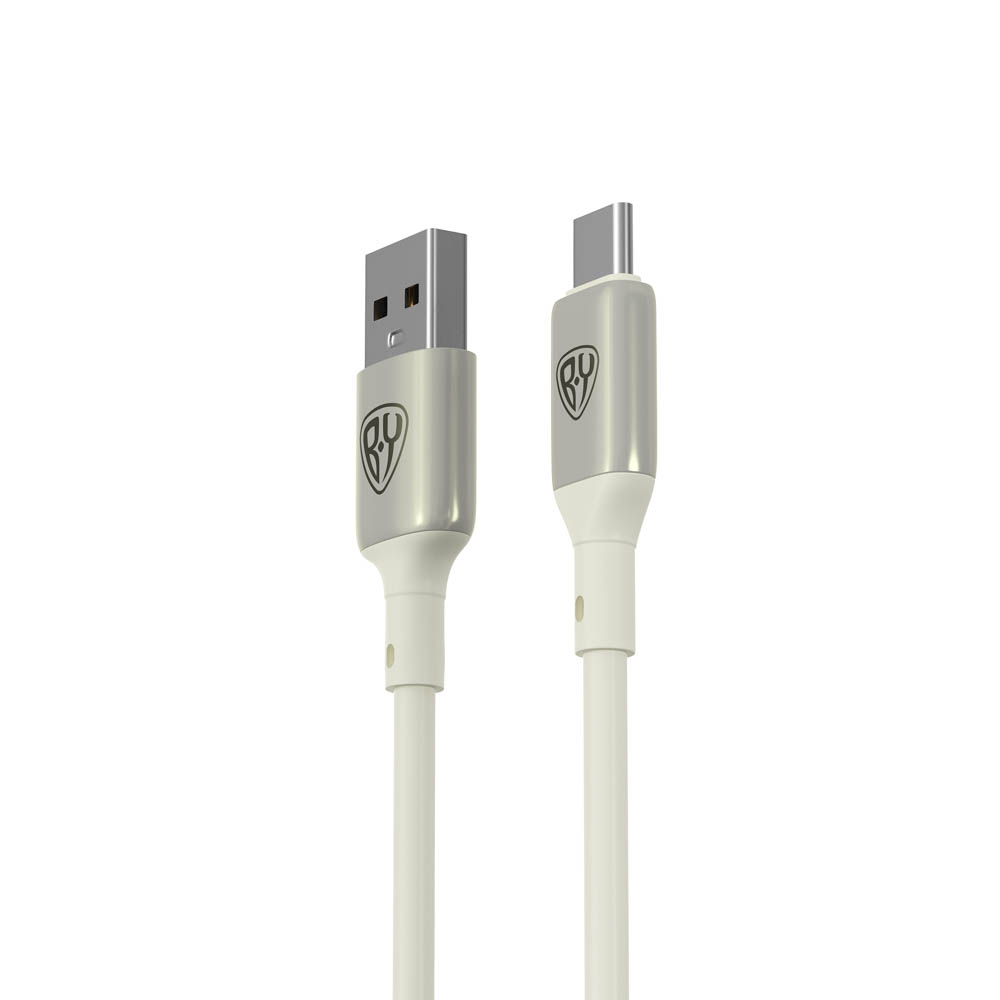 BY Кабель для зарядки Space Cable Pro Type-C, 1м, Быстрая зарядка QC3.0, штекер металл, белый - #3