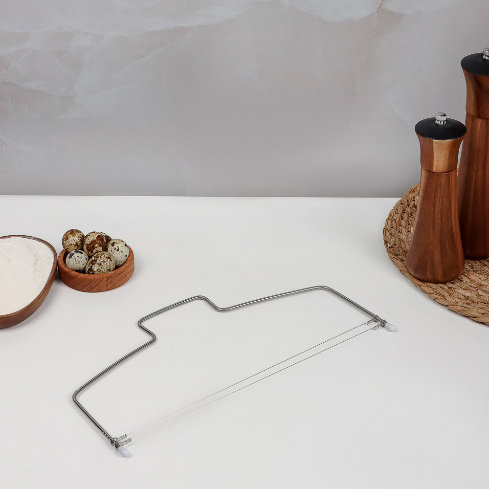 SATOSHI Нож-струна для нарезки бисквита 33х16см, нерж.сталь - #5