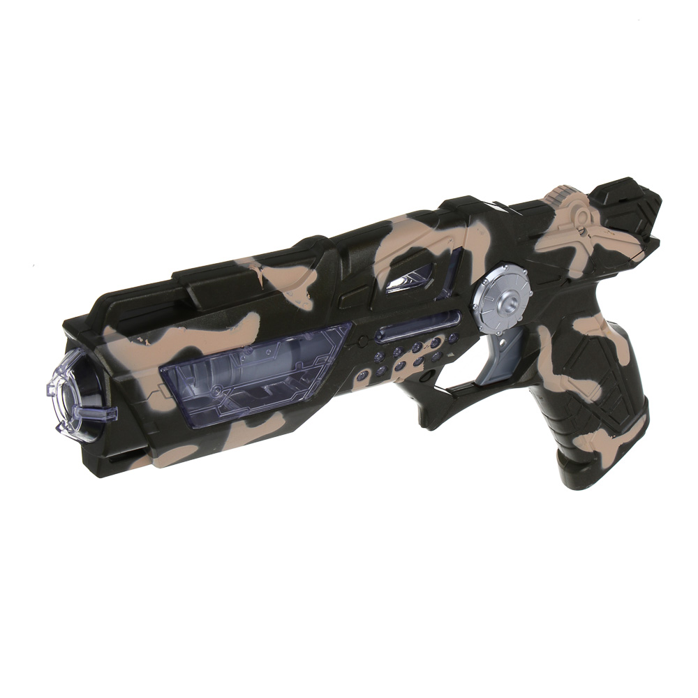 ИГРОЛЕНД Пистолет "Ночной штурм", свет, звук, вибрация, 3хАА, HIPS, 18х3,5х34 см , 2 дизайна - #4