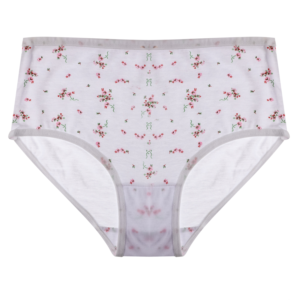 Трусы женские макси с принтом, р.50-52, 95% хлопок, 5% спандекс, Cotton #6001 - #14
