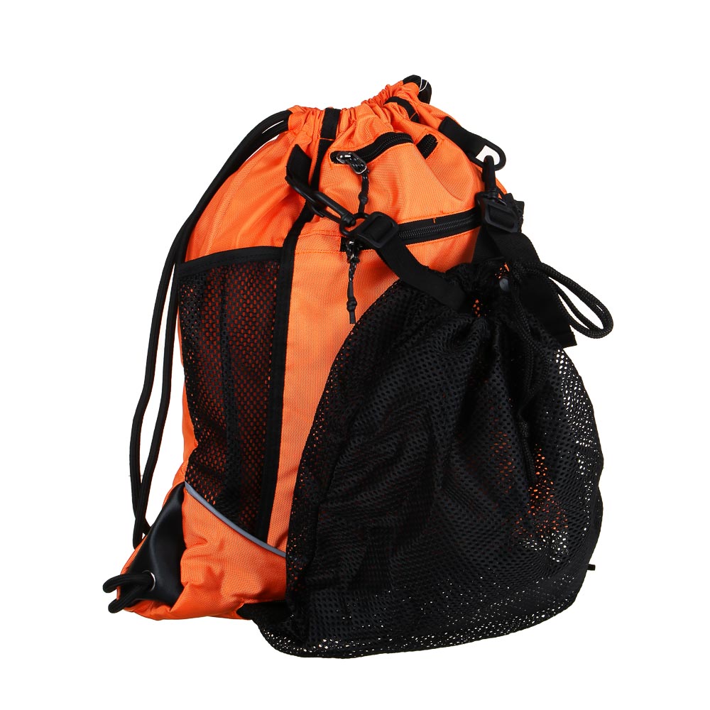 Рюкзак-мешок 46x42см, 1 отд., 4 карм., карман - сетка для мяча, фактурный ПЭ, усиленные углы, 3 цв. - #5