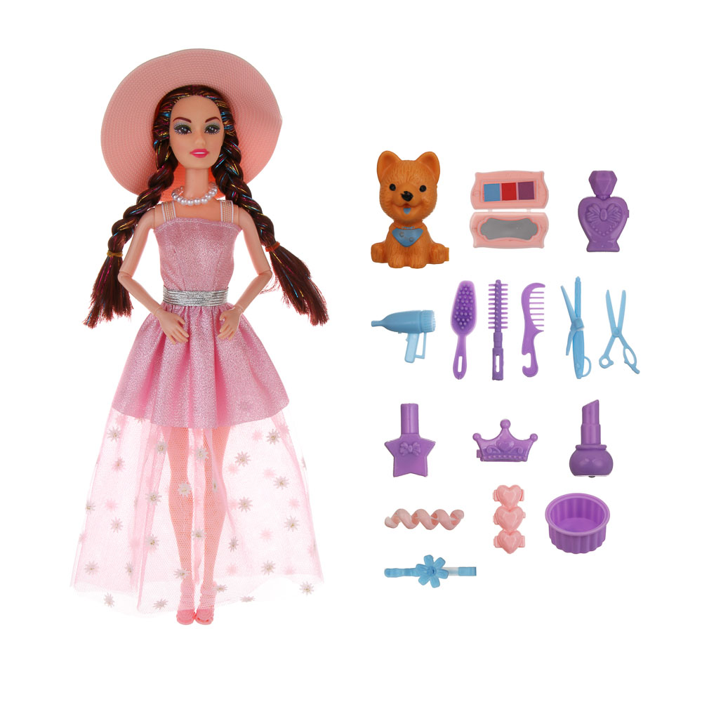 Кукла с аксессуарами "На вечеринку" пластик, тм ИГРОЛЕНД - #12