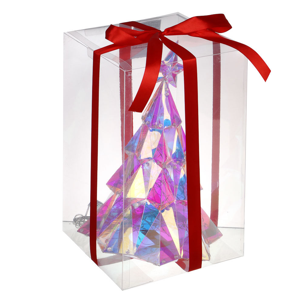 СНОУ БУМ Елочка 3 этажная, 25x37 см, 150 LED, постоянное свечение, USB - #10