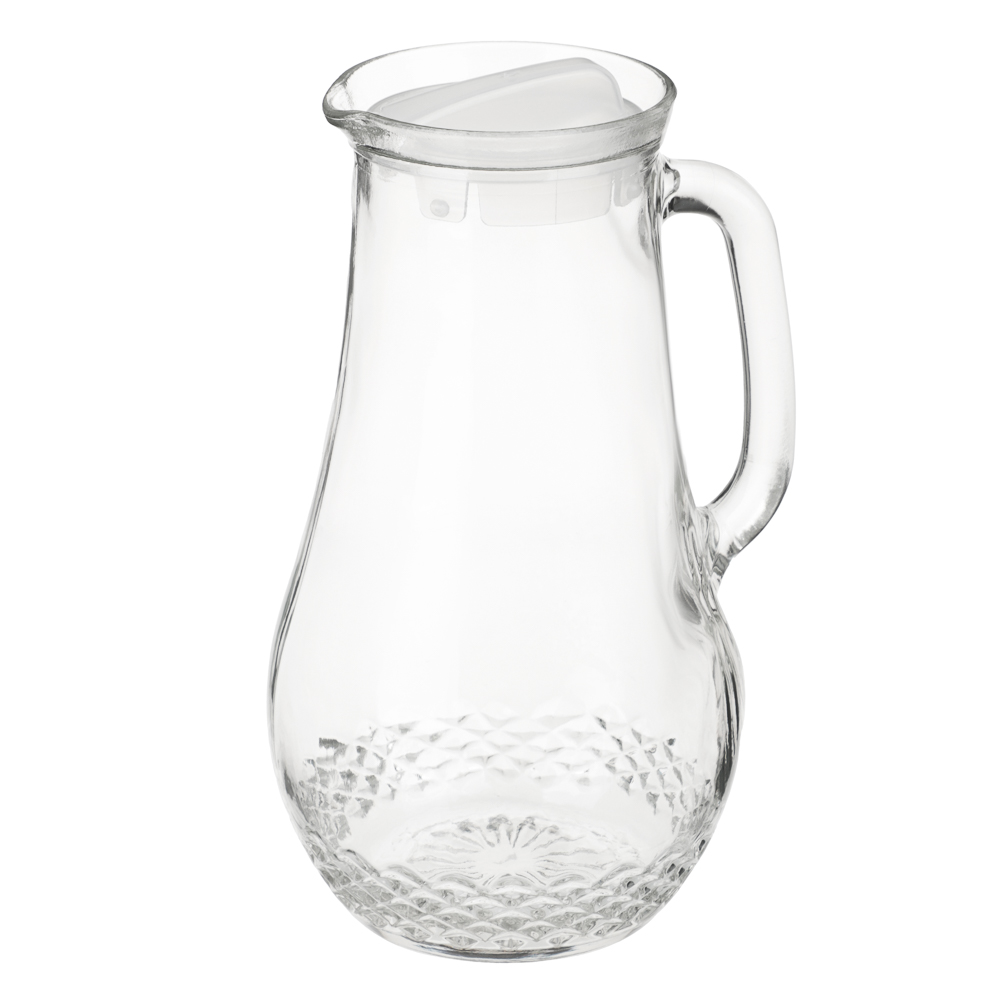 Кувшин "Крист" с пластиковой крышкой, 1,5л, стекло - #2