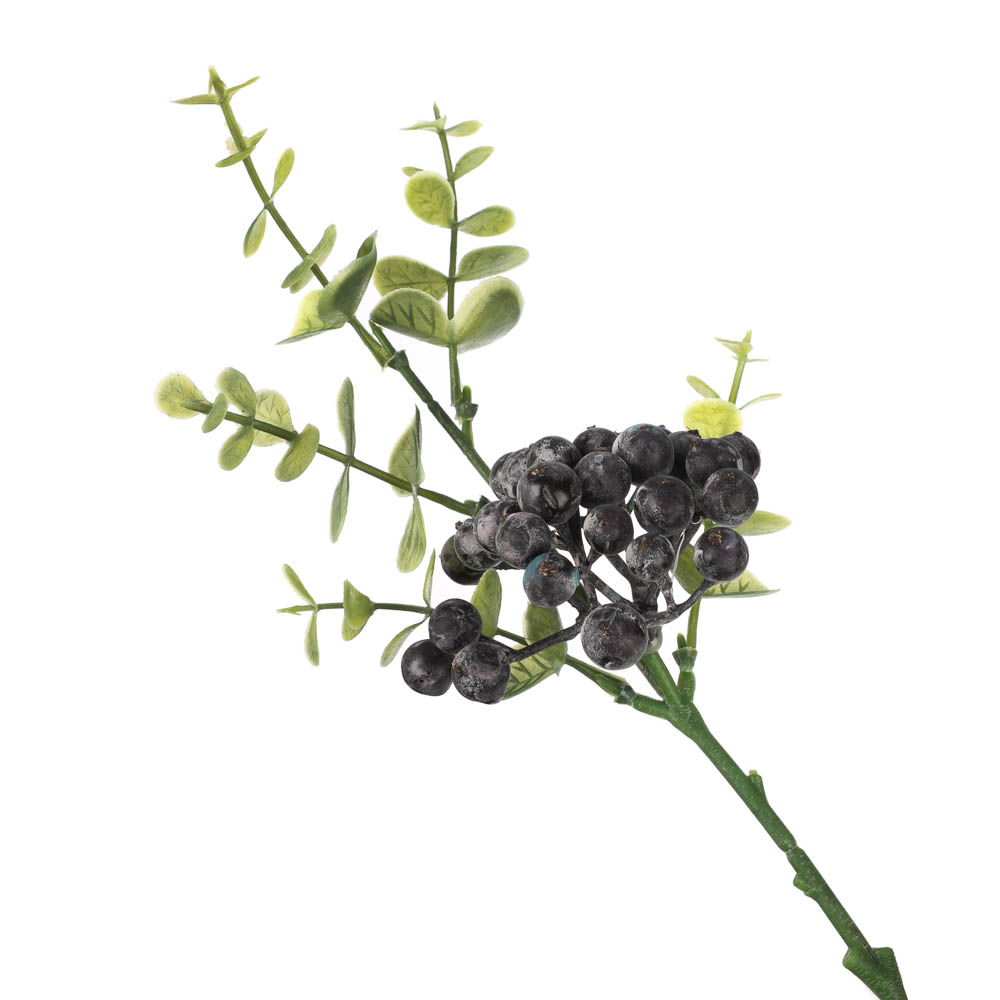LADECOR Ветка с ягодами искусственная, 34 см, пластик, ткань - #10